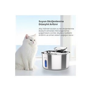 Akıllı Mama Kabı,kedi Su Sebili 2 Li Kameralı Set (haustier Türkiye Garantili)