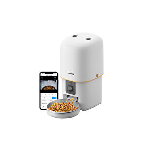 Pf05 Fhd Kameralı Görüş Akıllı Otomatik Kedi Mama Kabı Beyaz Türki̇ye Garanti̇li̇