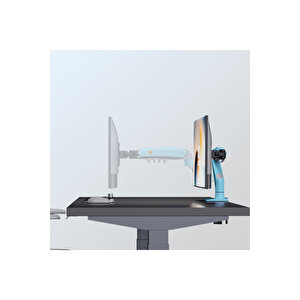 North Bayou Nb F80 17-30" Amortisörlü 2-9 Kg Monitör Standı Mavi