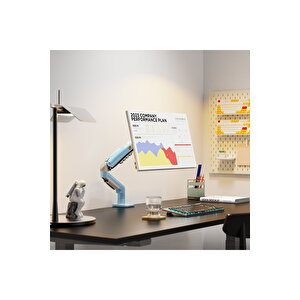 North Bayou Nb F80 17-30" Amortisörlü 2-9 Kg Monitör Standı Mavi