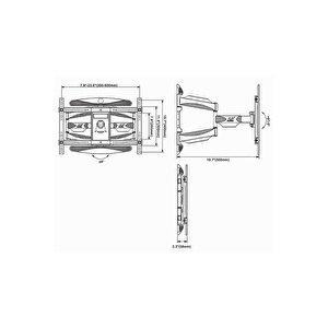 Nb P6 Lcd Led 40"–80" Vesa Ultra Ince Tv Askı Aparatı Tuv Sertifikalı Yeni Versiyon