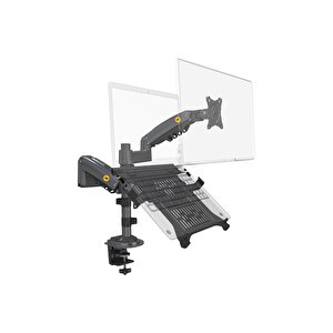 North Bayou Nb H180-fp Amortisörlü 17-27 " Monitör Tutucu Ve 10-17"laptop Standı