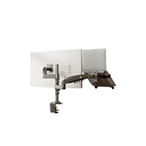 North Bayou Nb H180-fp Amortisörlü 17-27 " Monitör Tutucu Ve 10-17"laptop Standı