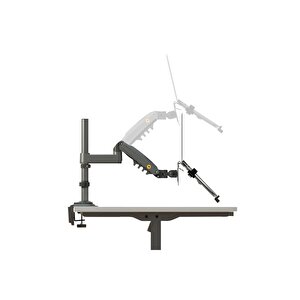 North Bayou Nb H180-fp Amortisörlü 17-27 " Monitör Tutucu Ve 10-17"laptop Standı