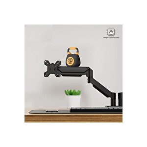 Ef252d 13-32 Inch Çift Kol Profosyonel Amortisörlü Monitör Standı