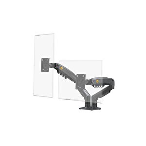 North Bayou Nb F160 17-27" Çift Kol Monitör Kolu 2-9 Kg Amortisörlü Monitör Standı Yeni Versiyon
