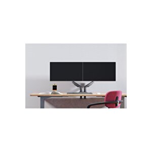 North Bayou Nb F160 17-27" Çift Kol Monitör Kolu 2-9 Kg Amortisörlü Monitör Standı Yeni Versiyon