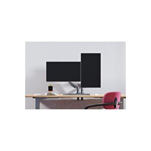 North Bayou Nb F160 17-27" Çift Kol Monitör Kolu 2-9 Kg Amortisörlü Monitör Standı Yeni Versiyon