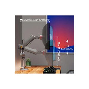 North Bayou A7-gaming , 2-18 Kg ,27"-50 Aralığı Büyük Ekranlar İçin Oyuncu Monitör Standı