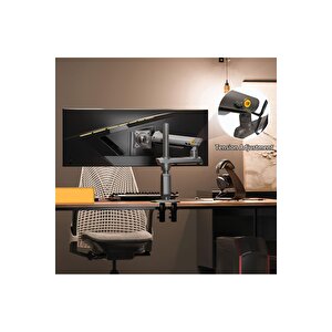 North Bayou A7-gaming , 2-18 Kg ,27"-50 Aralığı Büyük Ekranlar İçin Oyuncu Monitör Standı