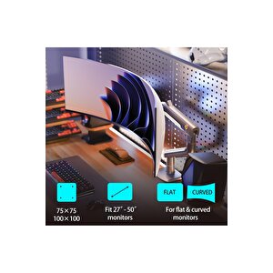 North Bayou A5-gaming , 2-18 Kg , 27"-50 Aralığında Büyük Ekranlar İçin Oyuncu Monitör Standı