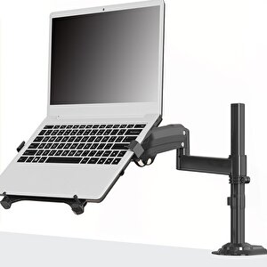 Nb Ergonomic Nb H100 Fp 10-17' Amortisörlü 22-35" Monitör Tutucu Ve 10"-17" Laptop Standı