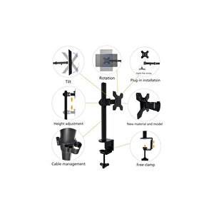 Ef61 Steel Design 2-8 Kg Asansörlü 13"-32" Monitör Standı