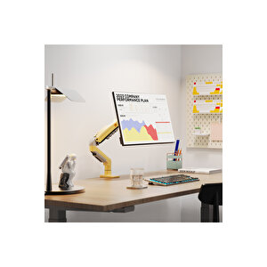 F80-xd 17-30inç Monitör Stand Lava Yellow