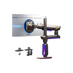 North Bayou G80-gaming , 2-20 Kg , 32"-60" Uyumlu, Rgb Aydınlatmalı, Oyuncu Monitör Standı