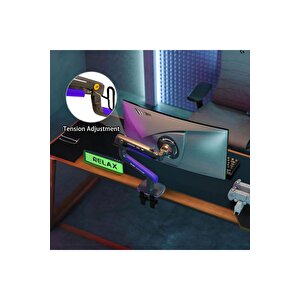 North Bayou G60-gaming , 2-20 Kg , 32"-60" Uyumlu, Rgb Aydınlatmalı, Oyuncu Monitör Standı