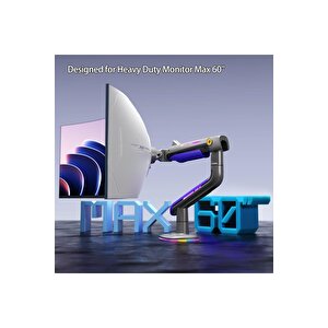 North Bayou G60-gaming , 2-20 Kg , 32"-60" Uyumlu, Rgb Aydınlatmalı, Oyuncu Monitör Standı