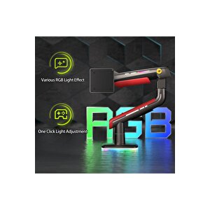 North Bayou L50-gaming , 2-20 Kg , 32"-60" Uyumlu, Rgb Aydınlatmalı, Oyuncu Monitör Standı