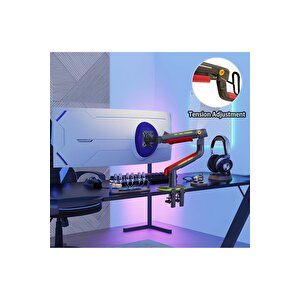 North Bayou L50-gaming , 2-20 Kg , 32"-60" Uyumlu, Rgb Aydınlatmalı, Oyuncu Monitör Standı