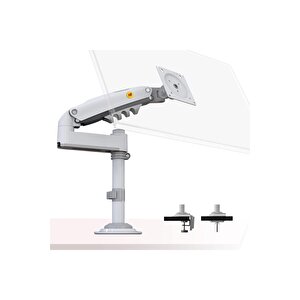 Nb H100 17"-30" Monitör Tutucu Kol Amortisörlü 2-9 Kg Vesa Monitör Standı (beyaz)