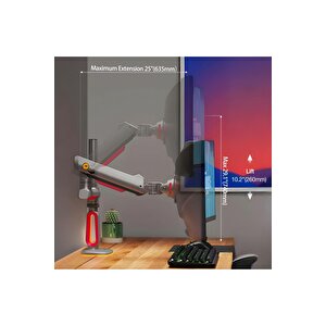 North Bayou L70-gaming , 2-20 Kg , 32"-60" Uyumlu, Rgb Aydınlatmalı, Oyuncu Monitör Standı