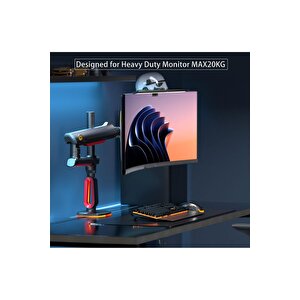 North Bayou L70-gaming , 2-20 Kg , 32"-60" Uyumlu, Rgb Aydınlatmalı, Oyuncu Monitör Standı