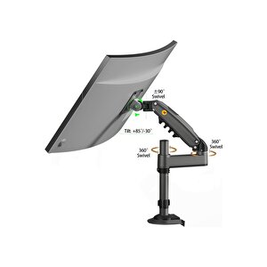Nb H100 Amortisörlü Profosyonel 17-32inch Monitör Standı 2026 Versiyon