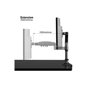 Nb H100 Amortisörlü Profosyonel 17-32inch Monitör Standı 2026 Versiyon