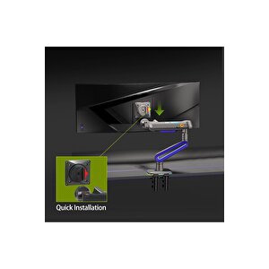 North Bayou G70-gaming , 2-20 Kg , 32"-60" Uyumlu, Rgb Aydınlatmalı, Oyuncu Monitör Standı