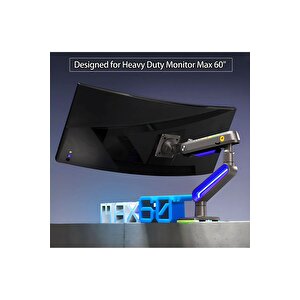 North Bayou G70-gaming , 2-20 Kg , 32"-60" Uyumlu, Rgb Aydınlatmalı, Oyuncu Monitör Standı