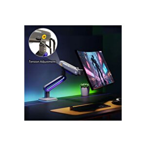 North Bayou G70-gaming , 2-20 Kg , 32"-60" Uyumlu, Rgb Aydınlatmalı, Oyuncu Monitör Standı