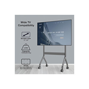 Nb Ergonomic Nb P150 Motorlu & Kumandalı 75-90inch Profosyonel Tv Standı