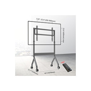 Nb Ergonomic Nb P150 Motorlu & Kumandalı 75-90inch Profosyonel Tv Standı