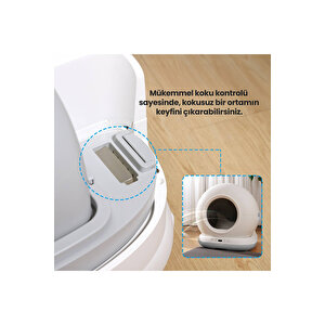 Cb002 Kamerali Akıllı Otomatik Kedi Tuvaleti, App Ile Kontrol, Türki̇ye Garanti̇li̇