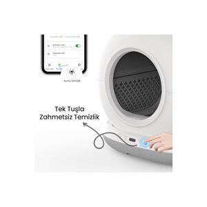 Cb002 Kamerali Akıllı Otomatik Kedi Tuvaleti, App Ile Kontrol, Türki̇ye Garanti̇li̇