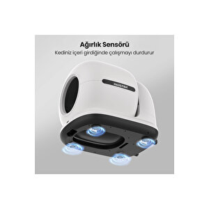 Cb002 Kamerali Akıllı Otomatik Kedi Tuvaleti, App Ile Kontrol, 72lt Hazne, 7lt Çöp Haznesi