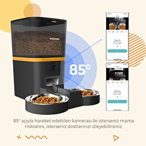 Akıllı Otomatik Kedi Tuvaleti Akıllı Mama Kabı 2 Li Set CB002S-QQ009DS  (Haustier Türkiye Garantili)