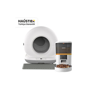 Akıllı Otomatik Kedi Tuvaleti Akıllı Mama Kabı 2 Li Set Cb001g-qq005b (haustier Türkiye Garantili)