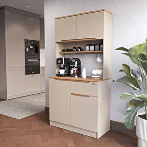 Çok Amaçlı Kahve Köşesi Dolabı Kendinden Kulplu Kapadokya K_401