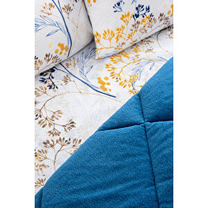 Nordelle Battal Boy Lüx Wellsoft Yorgan Çift Taraflı - 2 Adet Yastık Kılıflı Yorgan Seti 215x235 Cm