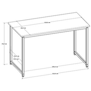Çalışma Masası , Bilgisayar Masası , Ofis Masası , 120x60 - Ceviz