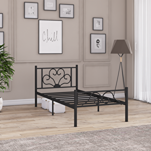 Berkin Metal Karyola Siyah Renk 90x200 cm