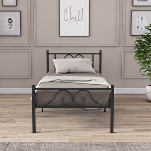 Berkin Metal Karyola Siyah Renk 90x190 cm