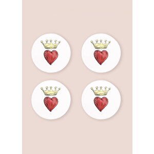 Luv Bardak Altlığı 4lü Set- 10 Cm