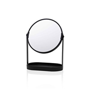 Marble Makyaj Aynası Siyah 18x10x25 Cm