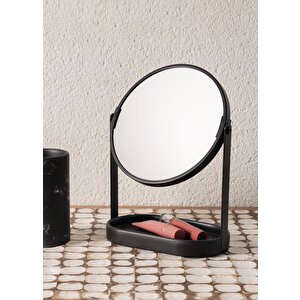 Marble Makyaj Aynası Siyah 18x10x25 Cm