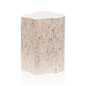 Sedef Tabure Yan Sehpa 35x35x50 Cm Tlc0128