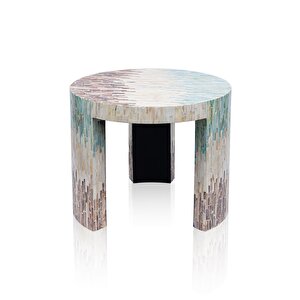 Sedef Tabure Yan Sehpa 50x40 Cm Tlc0120