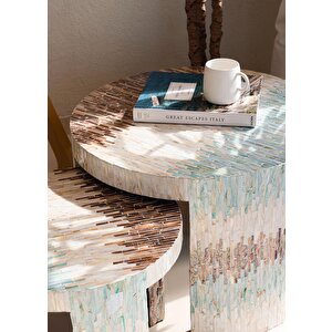 The Mia Sedef Tabure Yan Sehpa 50x40 Cm Tlc0120