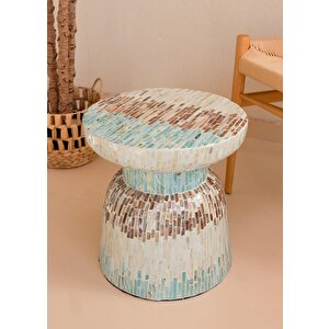 Sedef Tabure Yan Sehpa 38x40 Cm Tlc0103